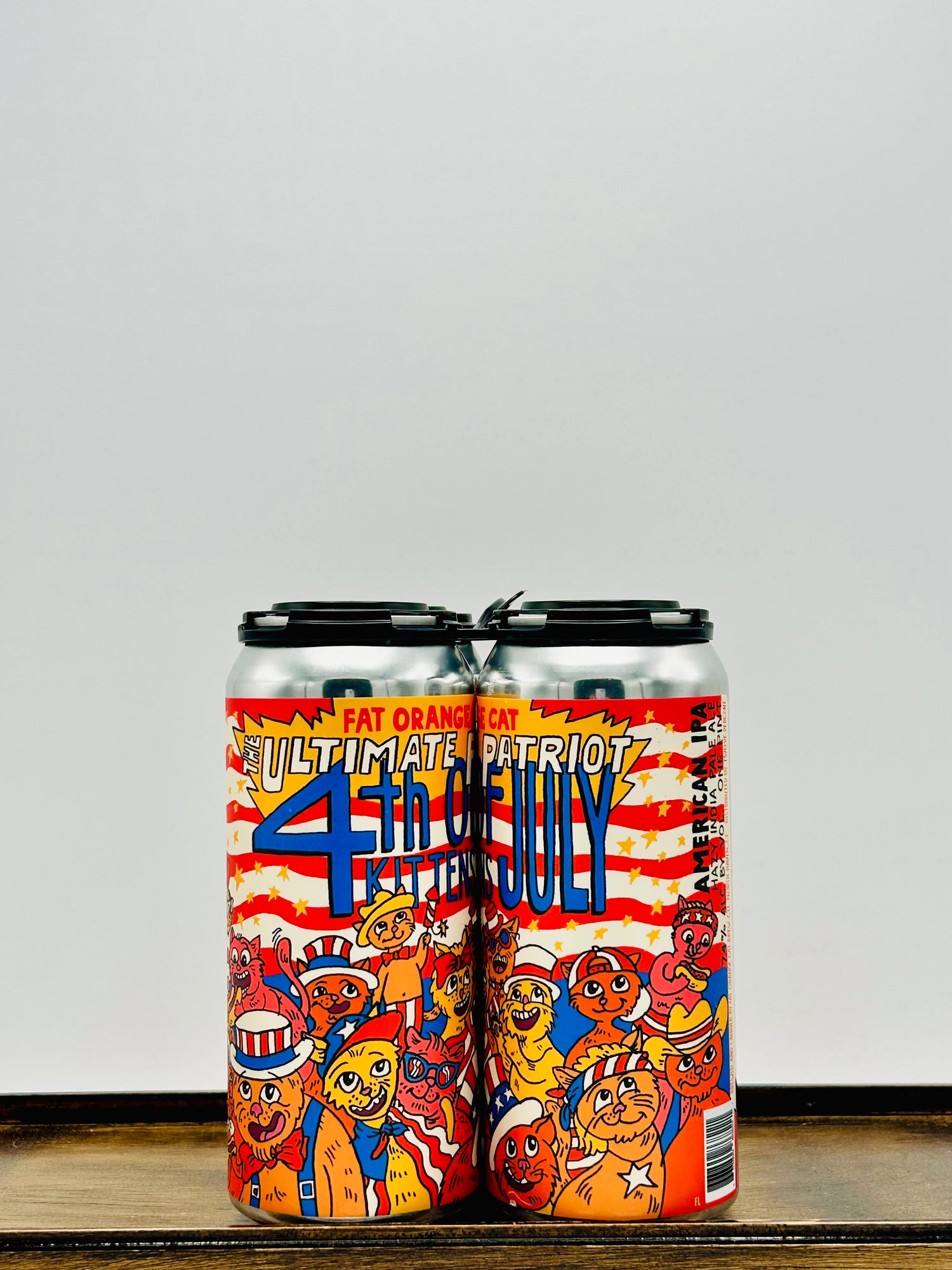 Fat Orange Cat Brewing 'Ultimate Patriot 4th of July Kittens' American Hazy IPA