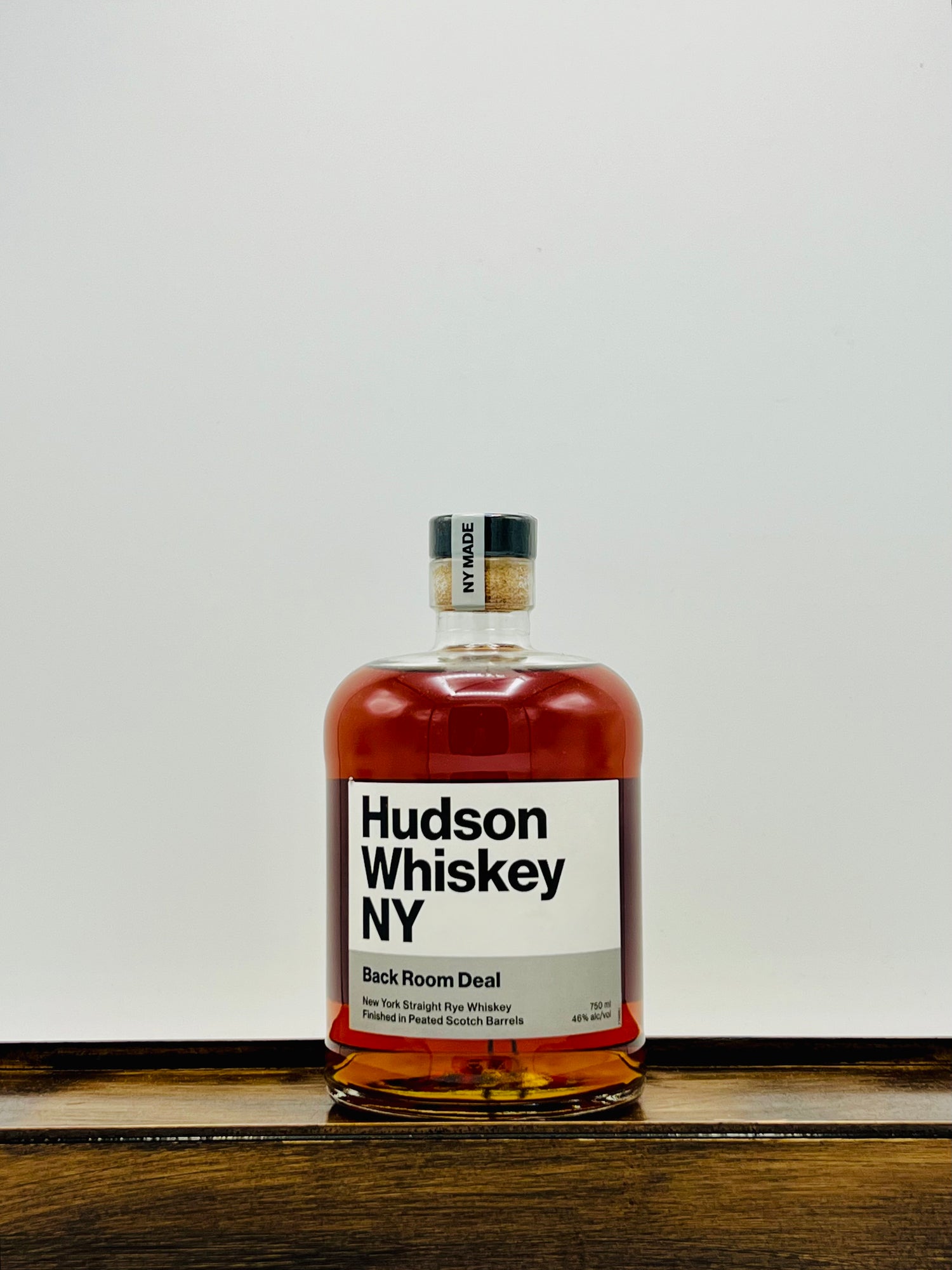 Hudson Distillery Back Room Deal Peated Scotch Barrel Finished Rye Whiskey