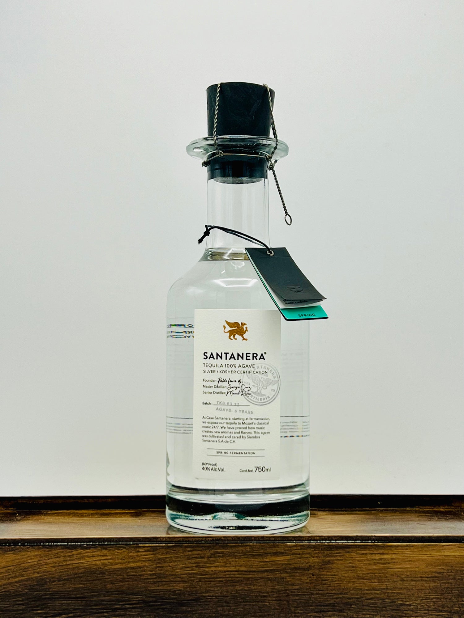 Destileria Santanera Kosher Blanco Tequila