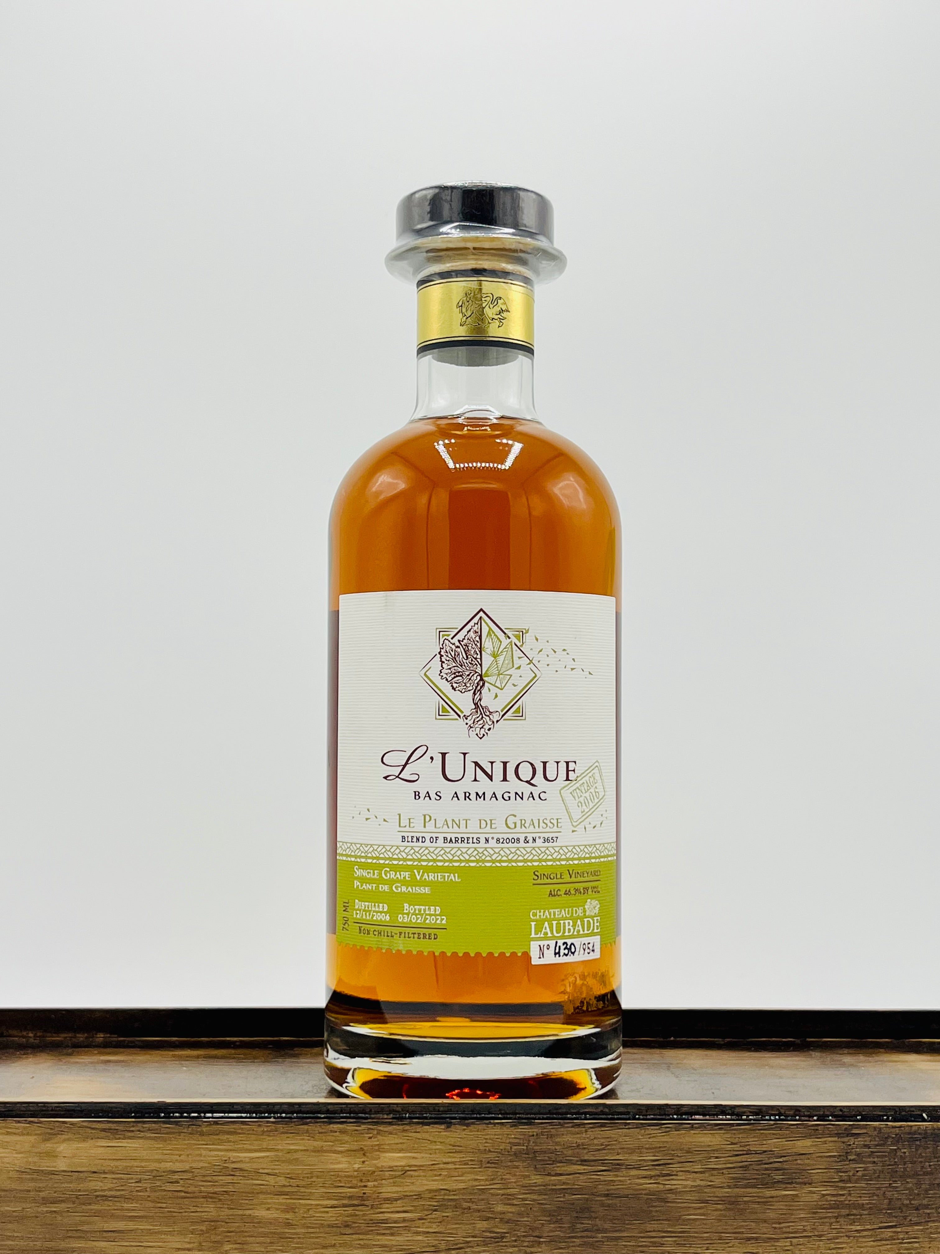 Chateau de Laubade 'L'Unique' Le Plant de Graisse Armagnac, 2006