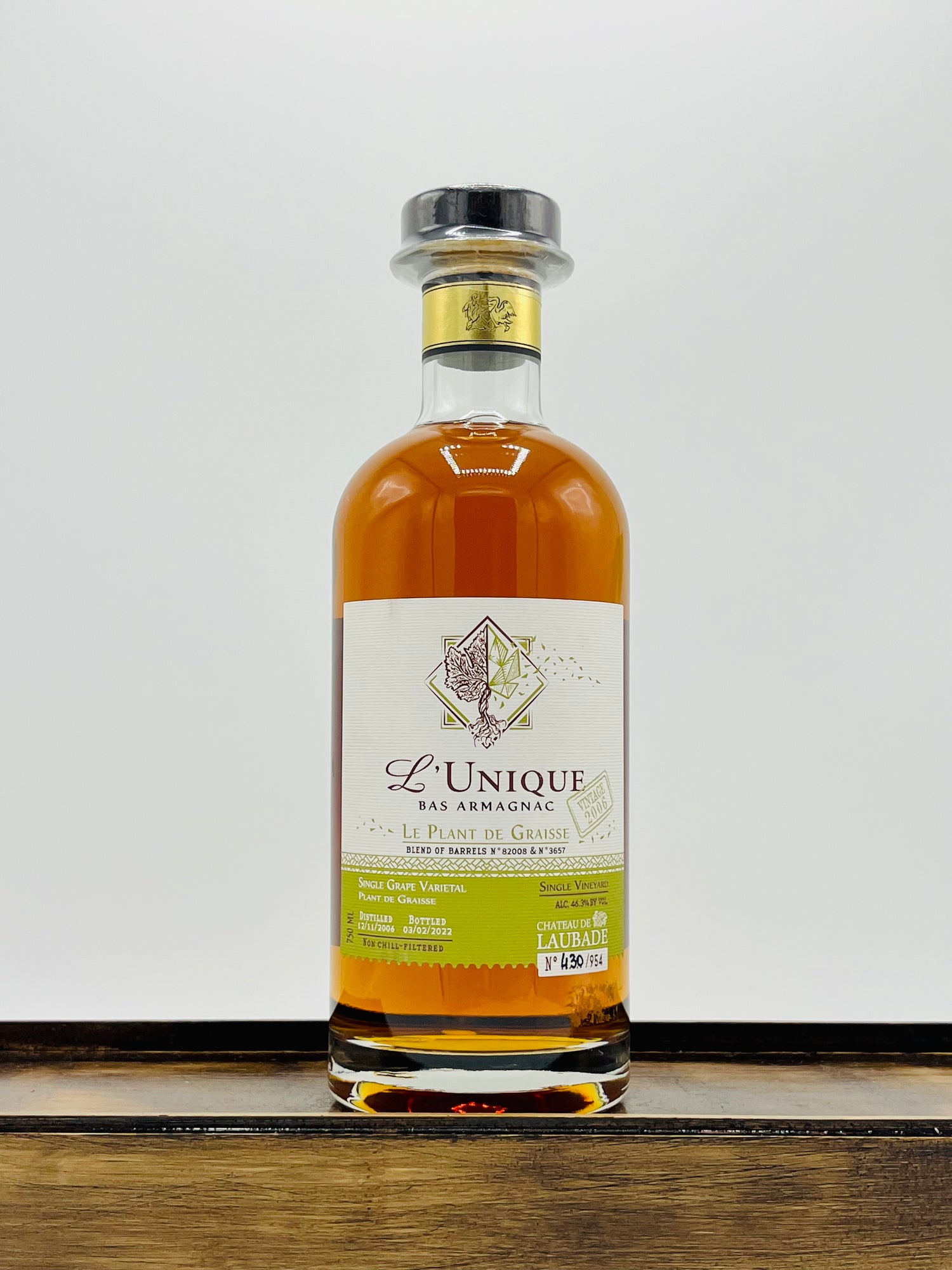 Chateau de Laubade 'L'Unique’ Le Plant de Graisse Armagnac, 2006