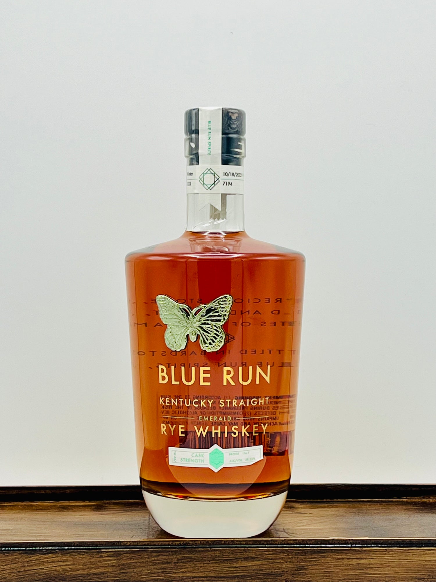 The Blue Run Emerald Rye Whiskey