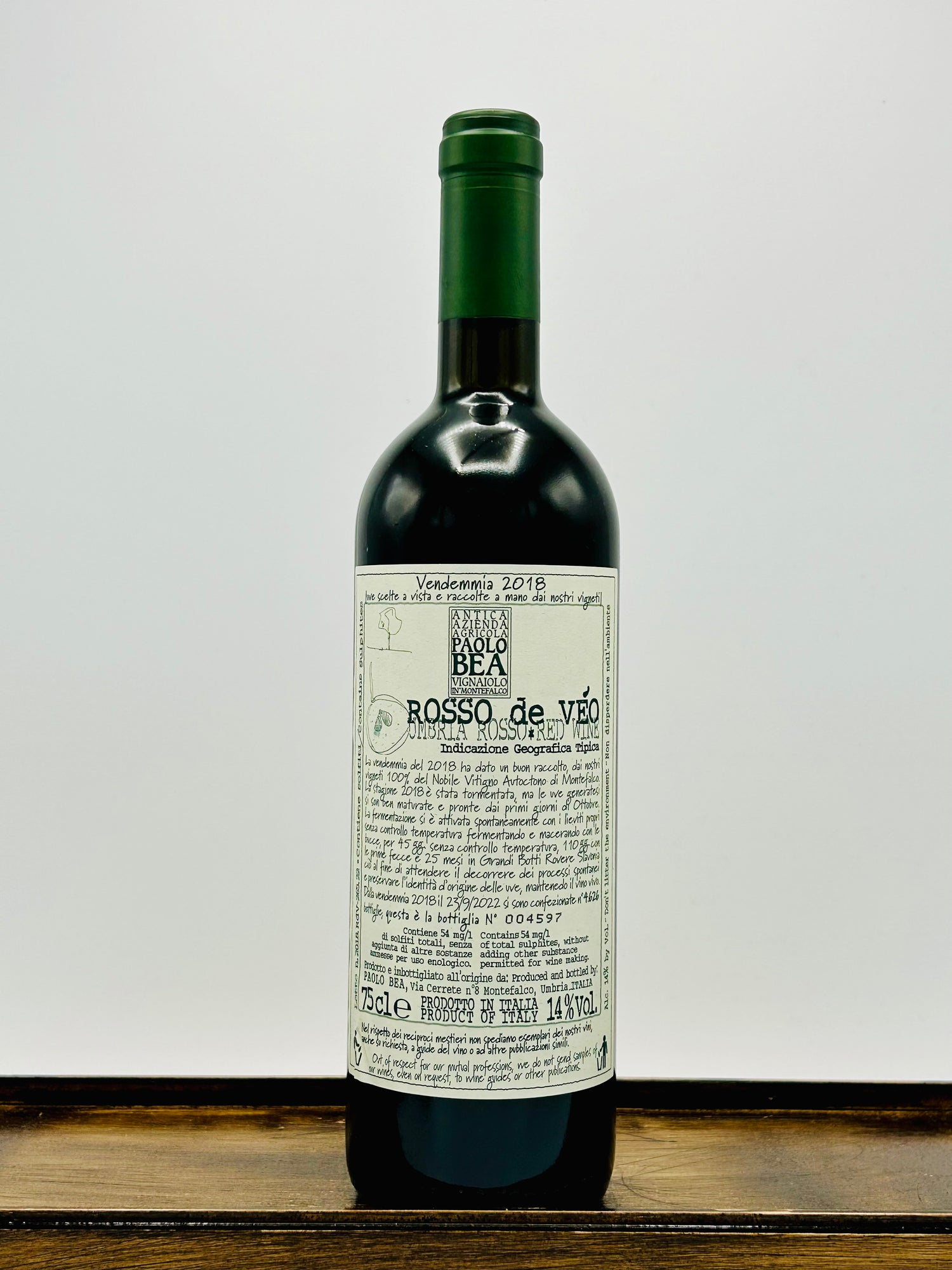 Azienda Agricola Paolo Bea 'Rosso de Veo' Umbria Rosso, 2018