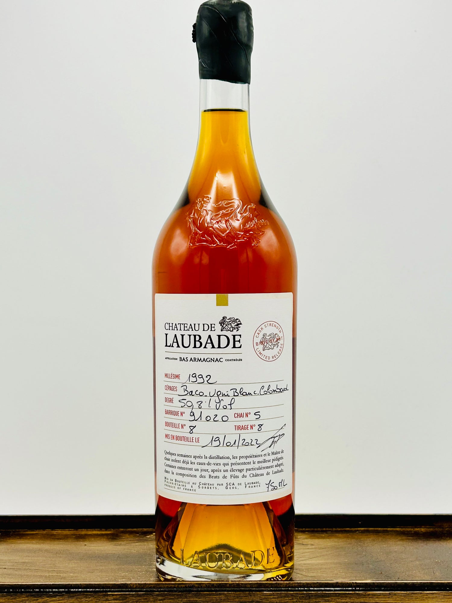 Chateau Laubade Vintage Cask Strength Single Barrel Selection, 1992