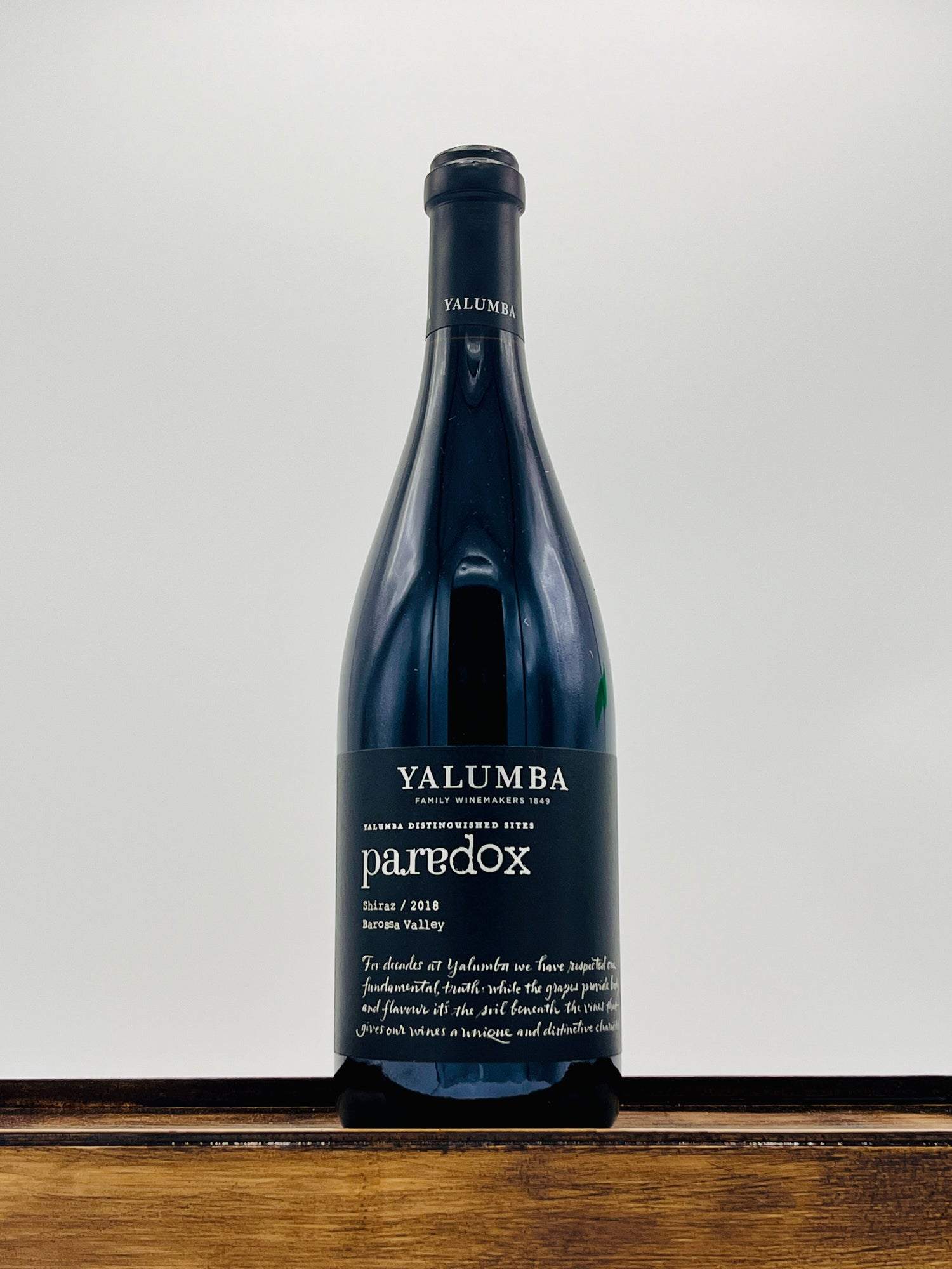 Yalumba Winery 'Paradox' Shiraz Barossa Valley, 2018