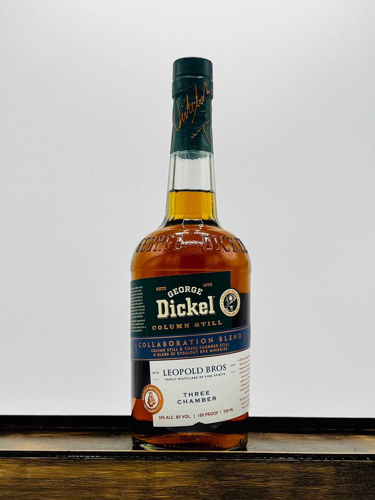 George Dickel & Leopold Bros Collaboration 100 Proof Rye Whisky
