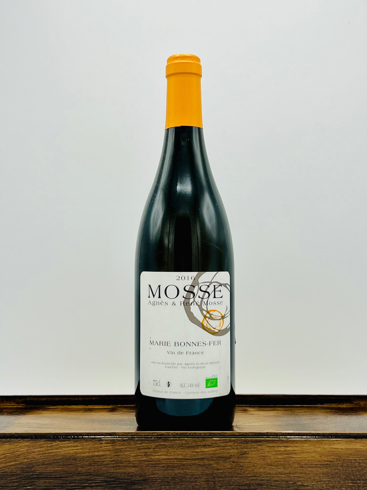 Agnès et René Mosse 'Marie Bonnes-Fer' Chenin Blanc VDF, 2016
