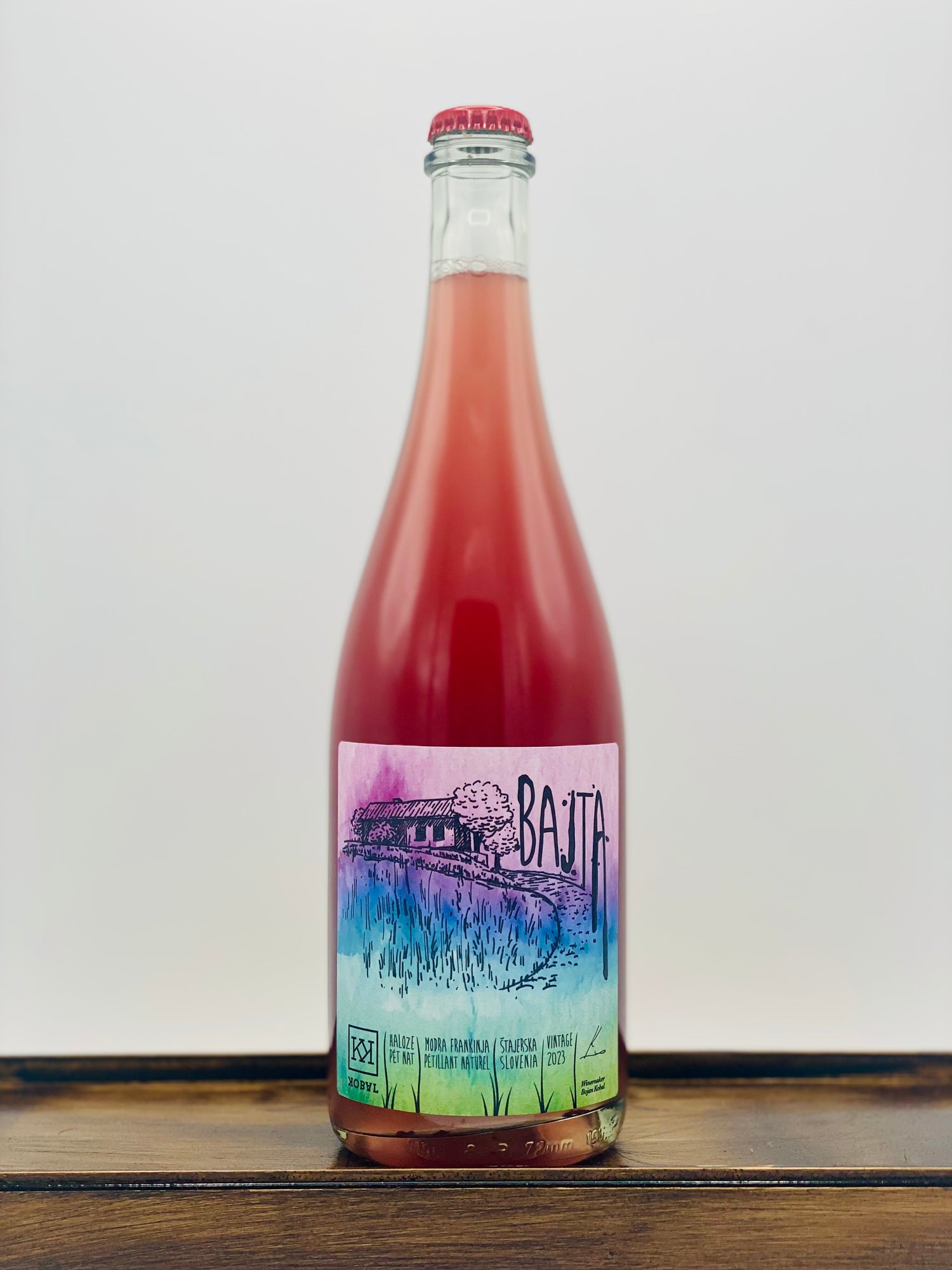 Kobal 'Bajta' Blaufrankisch Pet Nat Rose Slovenia