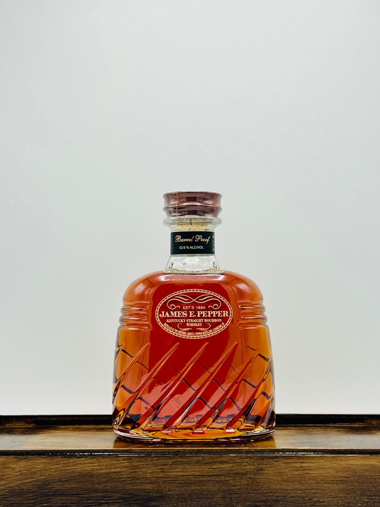 James E. Pepper Decanter Barrel Proof Bourbon Whiskey