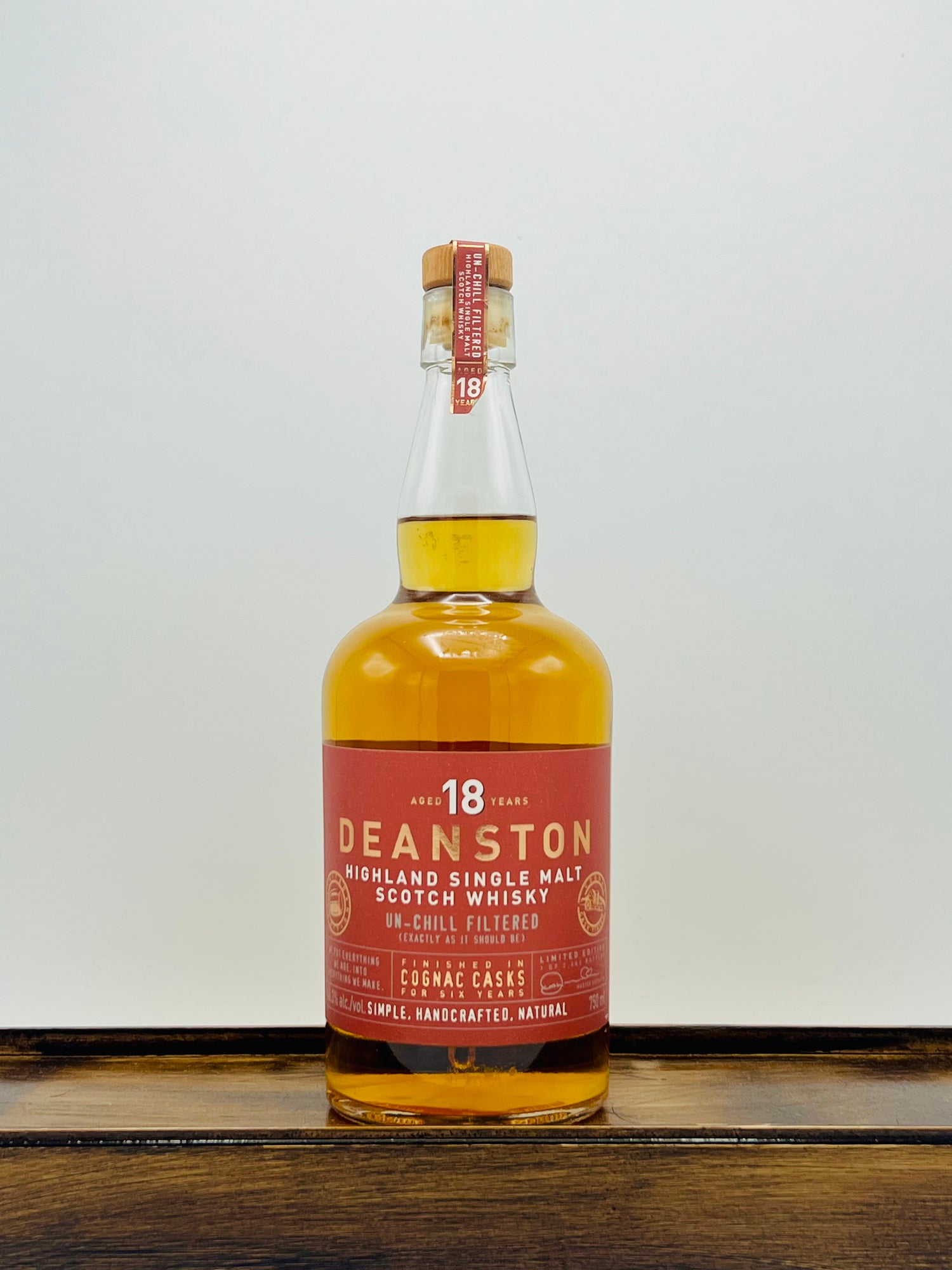 Deanston Un-Chill Filtered 18 Year Cognac Finish Highland Single Malt Scotch Whisky