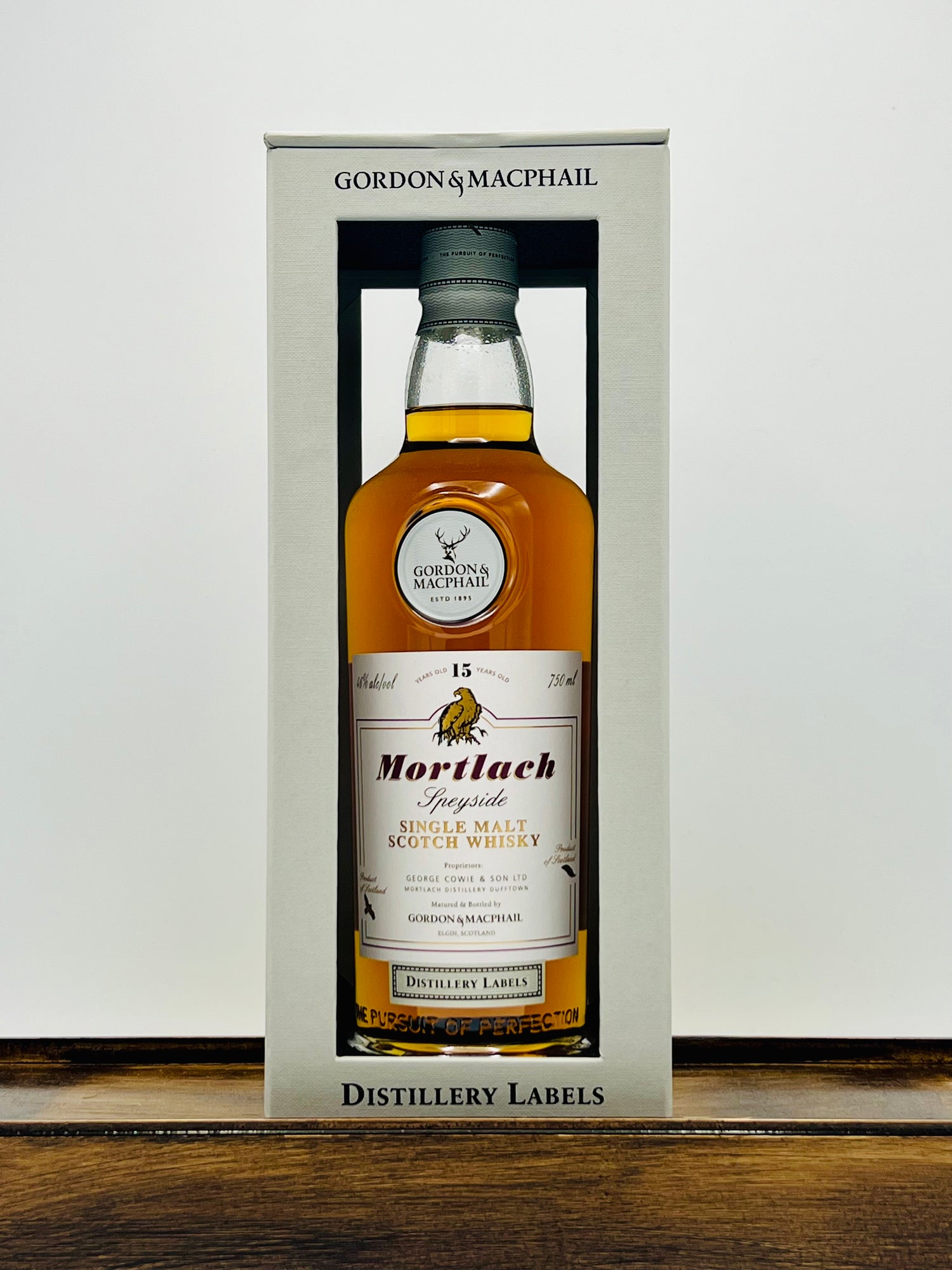 Mortlach 15 Year Old - Distillery Labels (Gordon & MacPhail)
