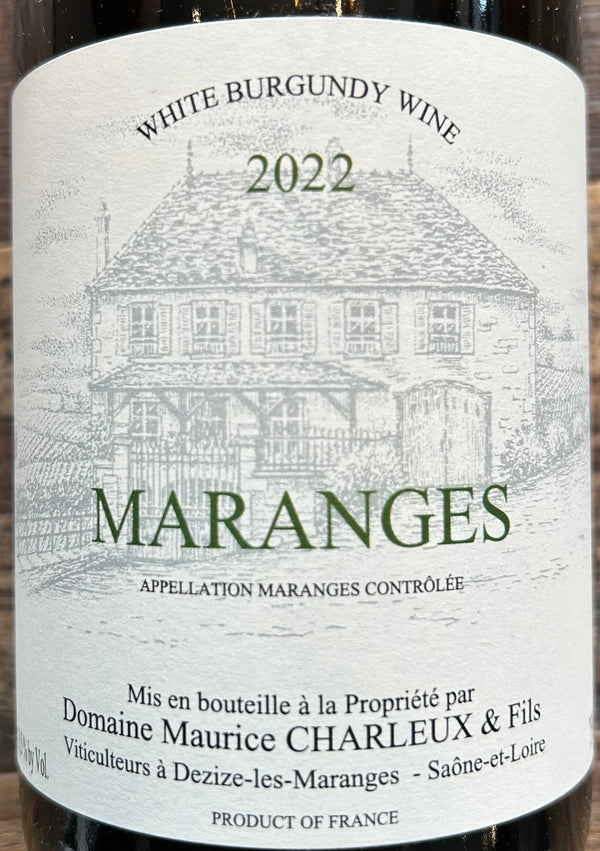 Domaine Maurice Charleux Maranges Blanc, 2022
