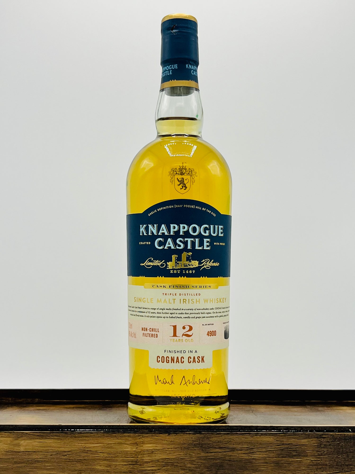 Knappogue Castle 12 Year Cognac Cask Finish Irish Whiskey