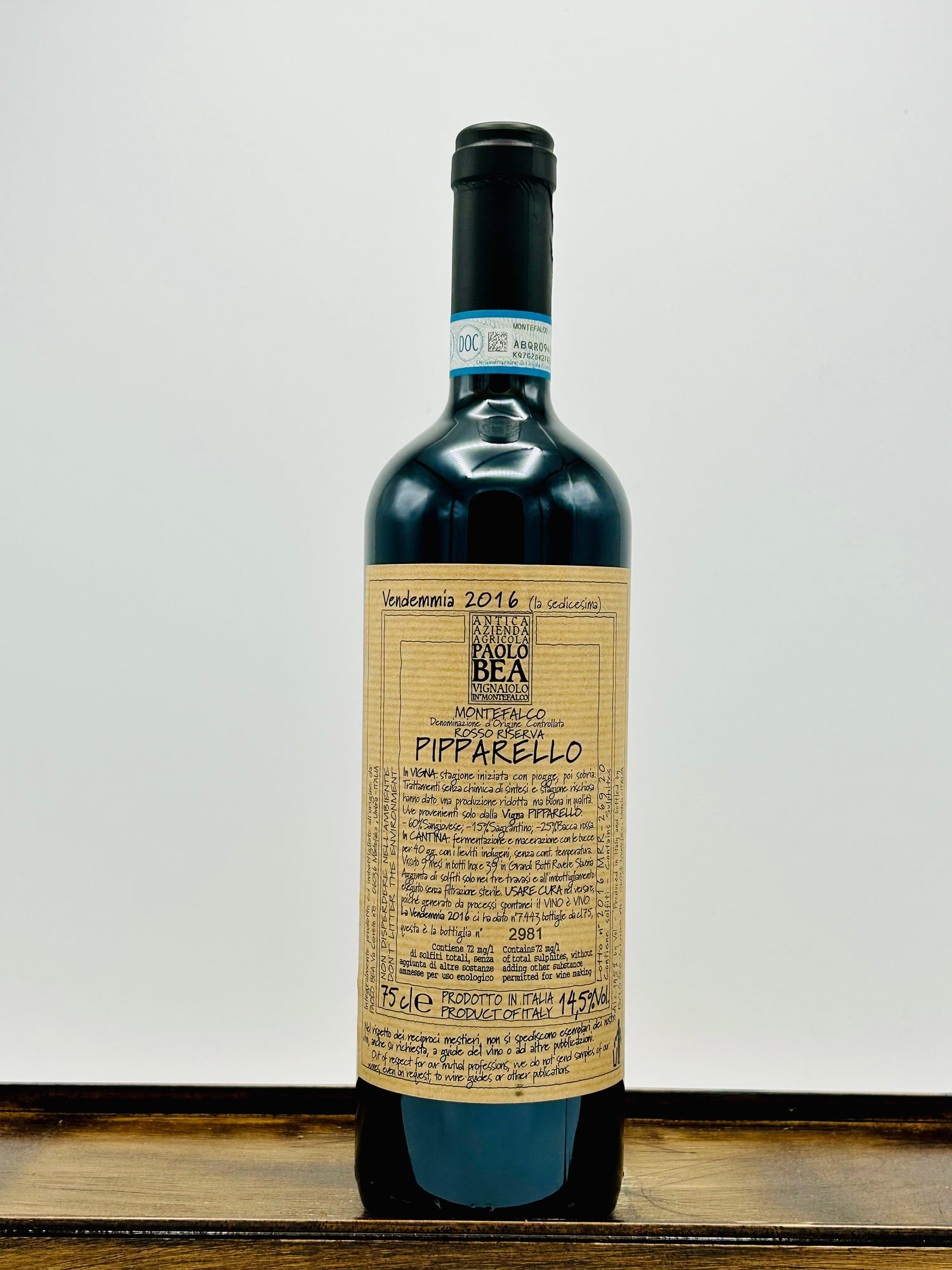 Azienda Agricola Paolo Bea 'Pipparello' Montefalco Rosso Riserva, 2017