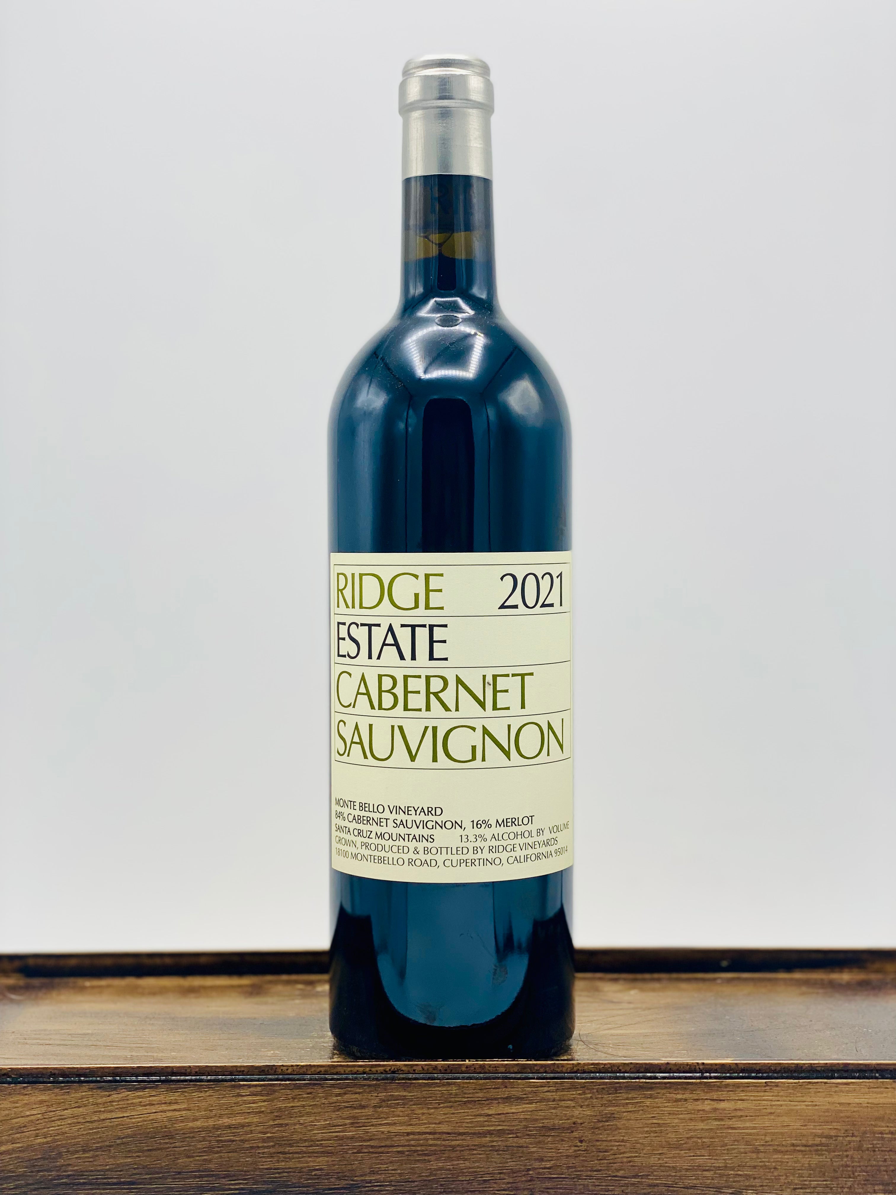 Ridge Vineyards Estate Cabernet Sauvignon Monte Bello Vineyard Santa C