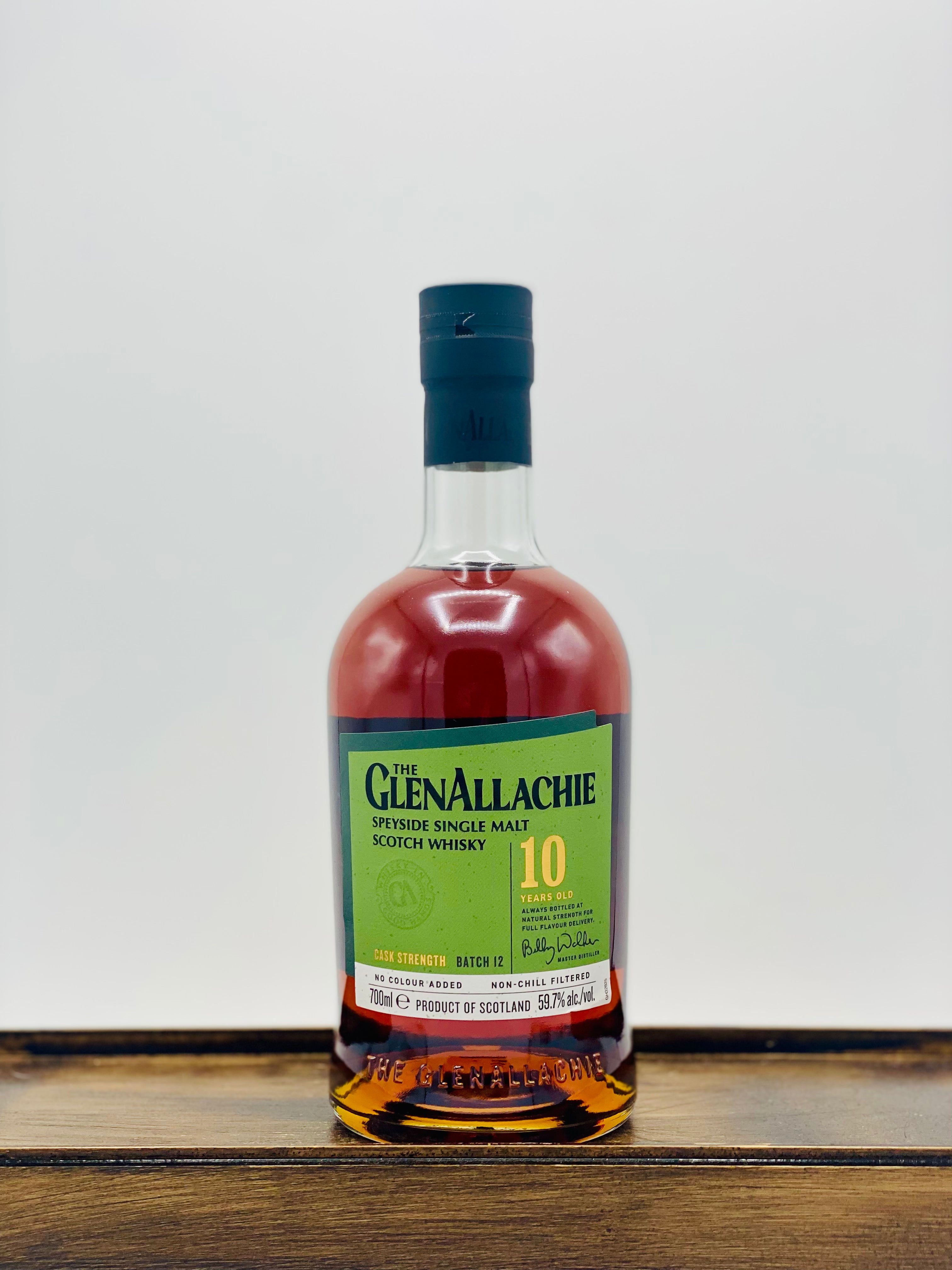 GlenAllachie 10 Year Cask Strength Malt Scotch Whisky - Batch 12