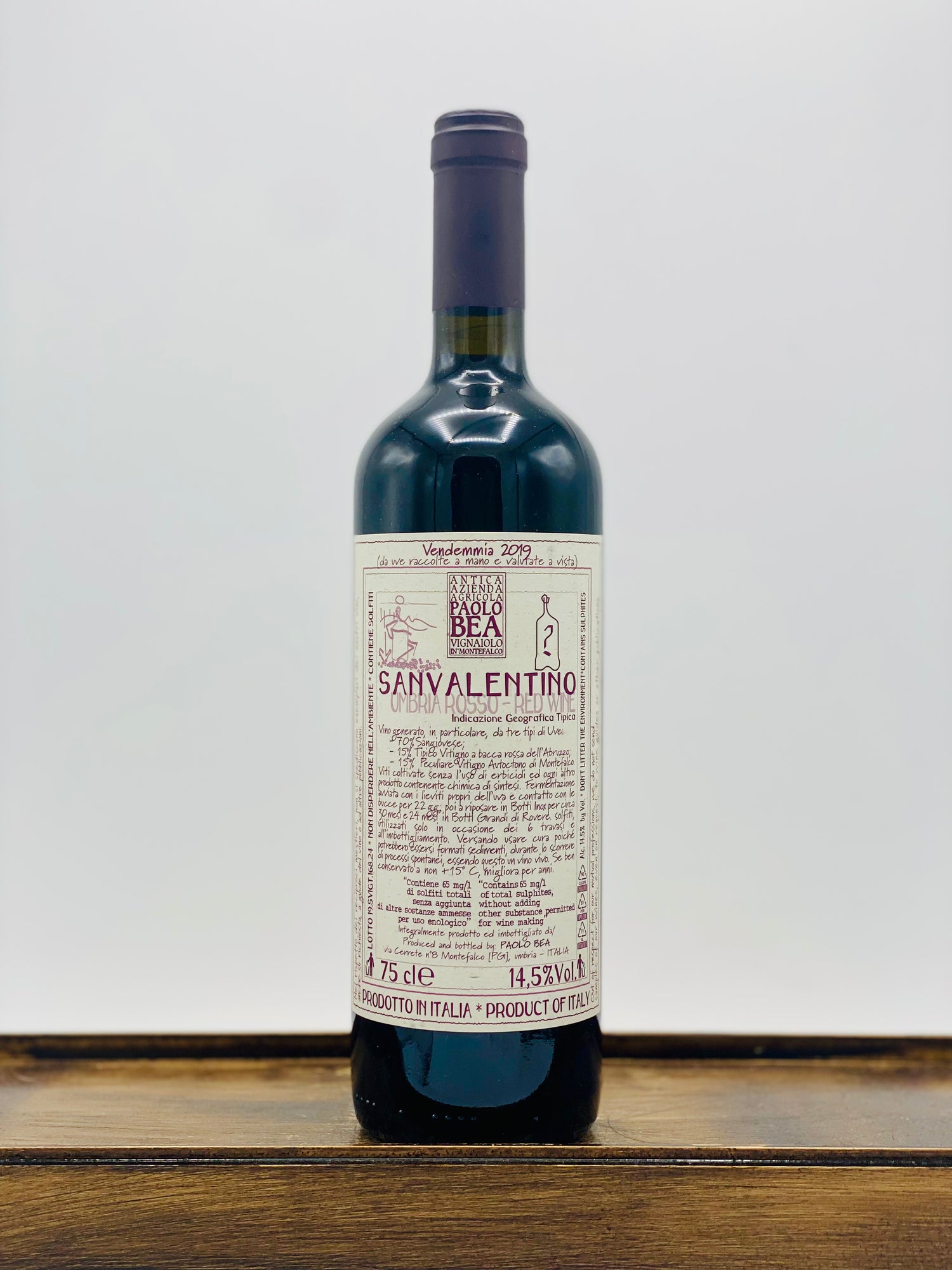Azienda Agricola Paolo Bea 'San Valentino' Umbria Rosso, 2019