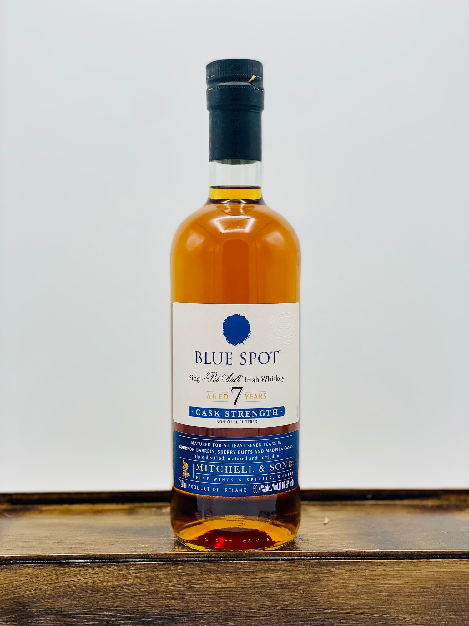 Blue Spot 7 Year Cask Strength Irish Whiskey