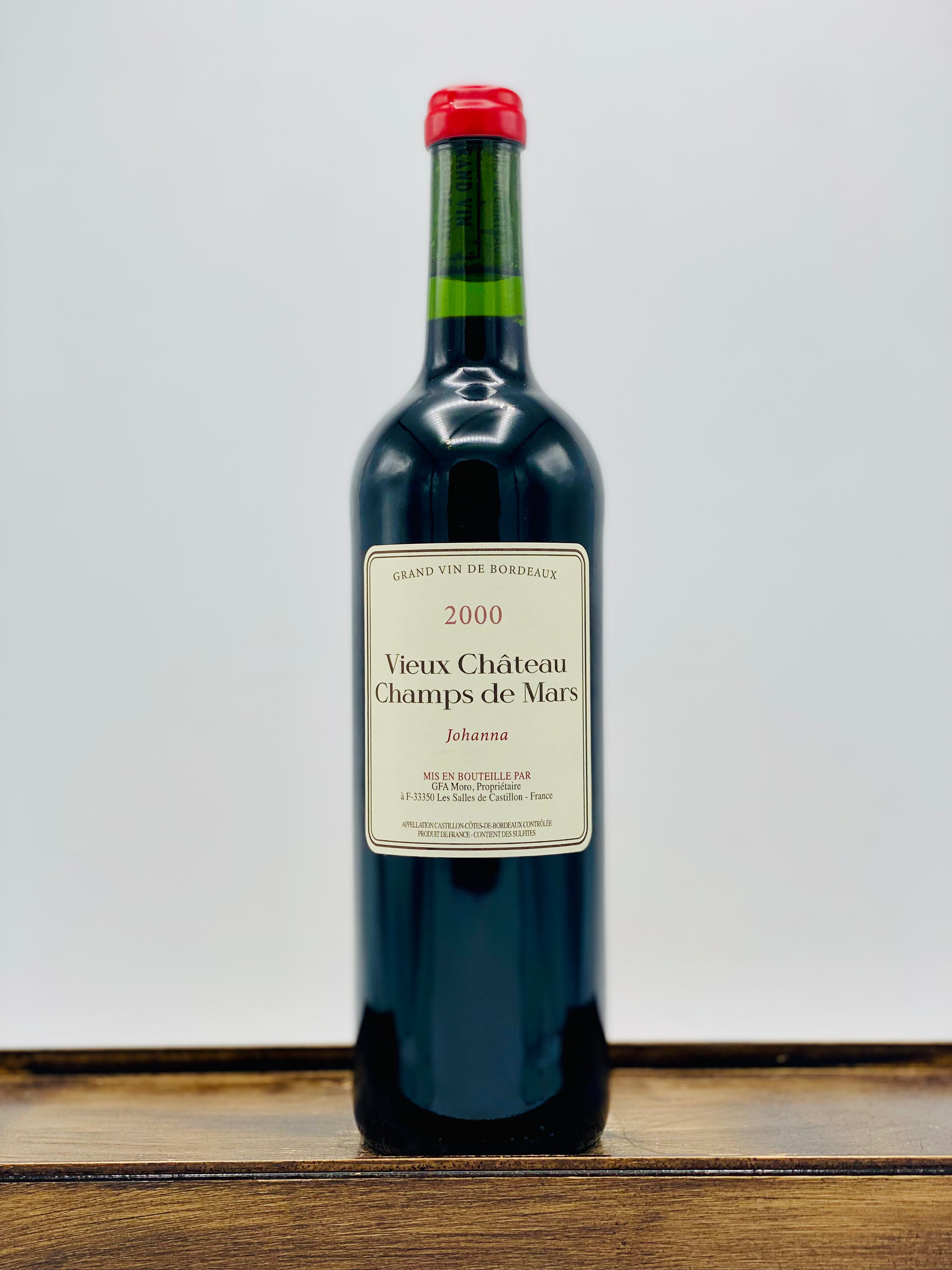 Vieux Château Champs de Mars 'Johanna' Castillon-Côtes-De-Bordeaux, 20 Vieux Château Champs de Mars 'Johanna' Castillon-Côtes-De-Bordeaux, 20