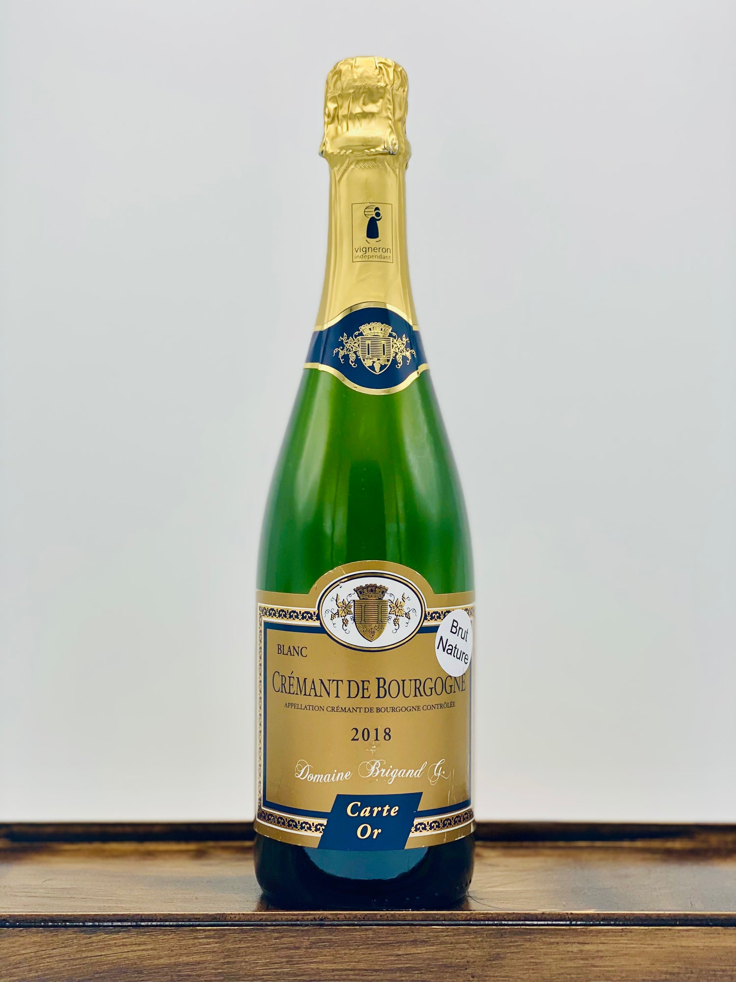 Domaine Brigand ‘Carte Or’ Brut Nature Cremant de Bourgogne, 2018