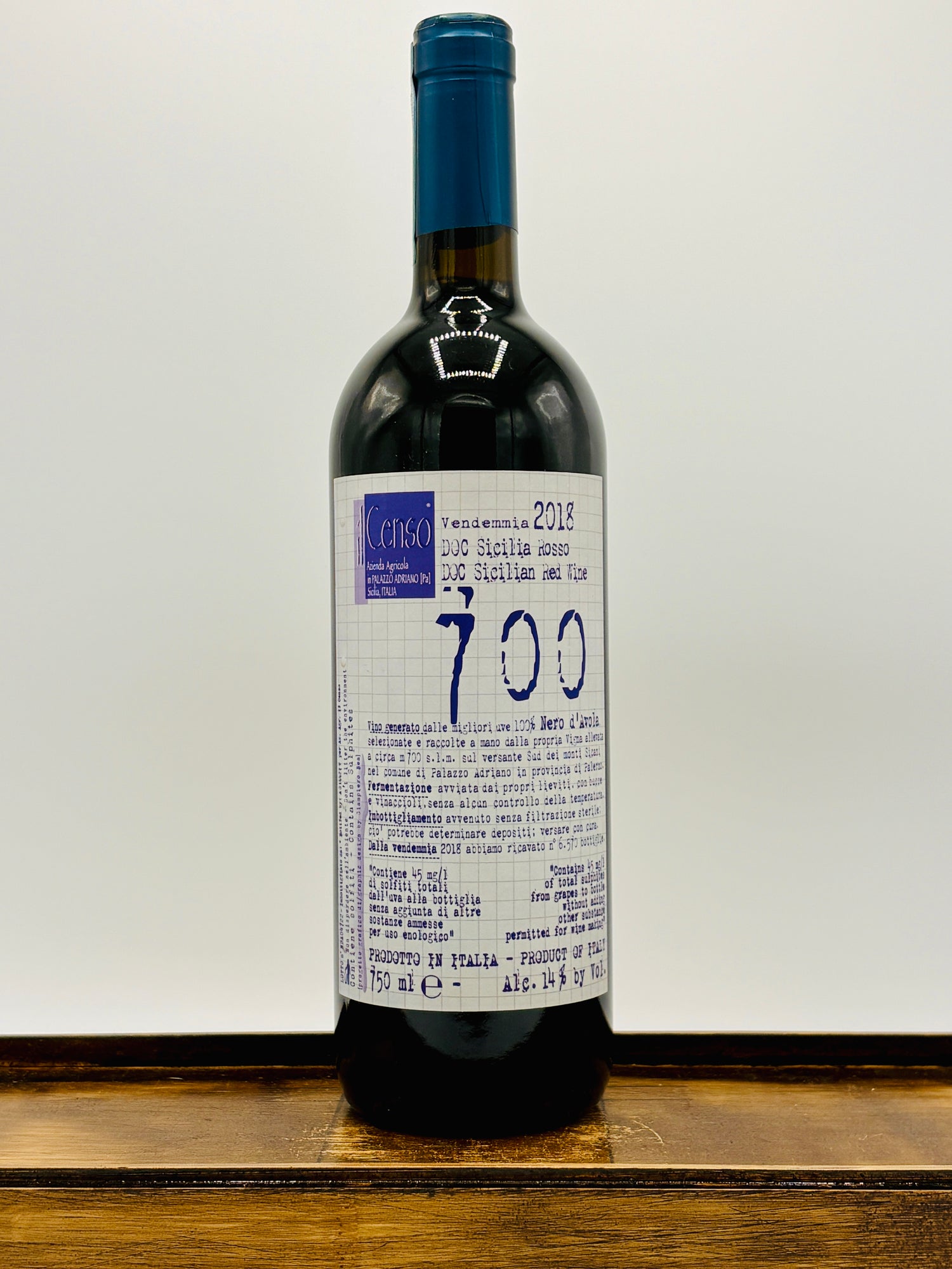 Il Censo '700' Nero d'Avola Terre Siciliane IGT, 2018