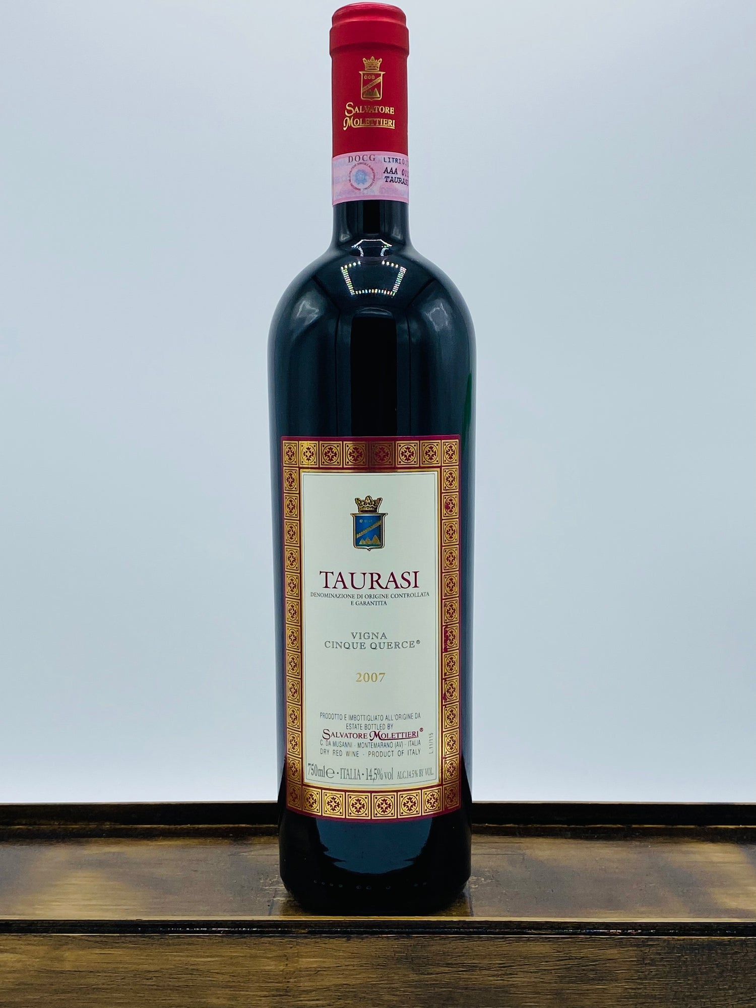 Salvatore Molettieri 'Vigna Cinque Querce' Taurasi DOCG, 2007