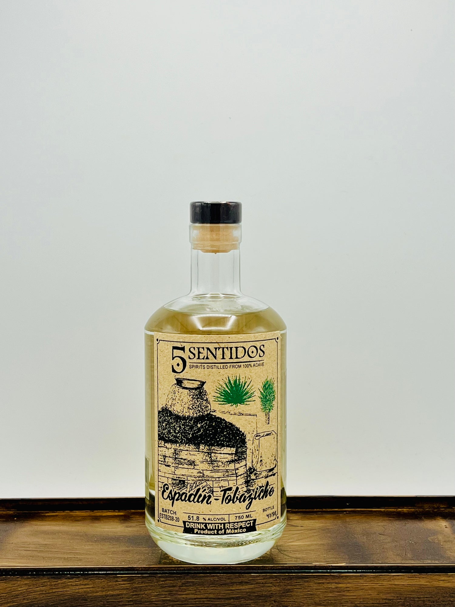 5 Sentidos Espadin-Tobaziche Mezcal