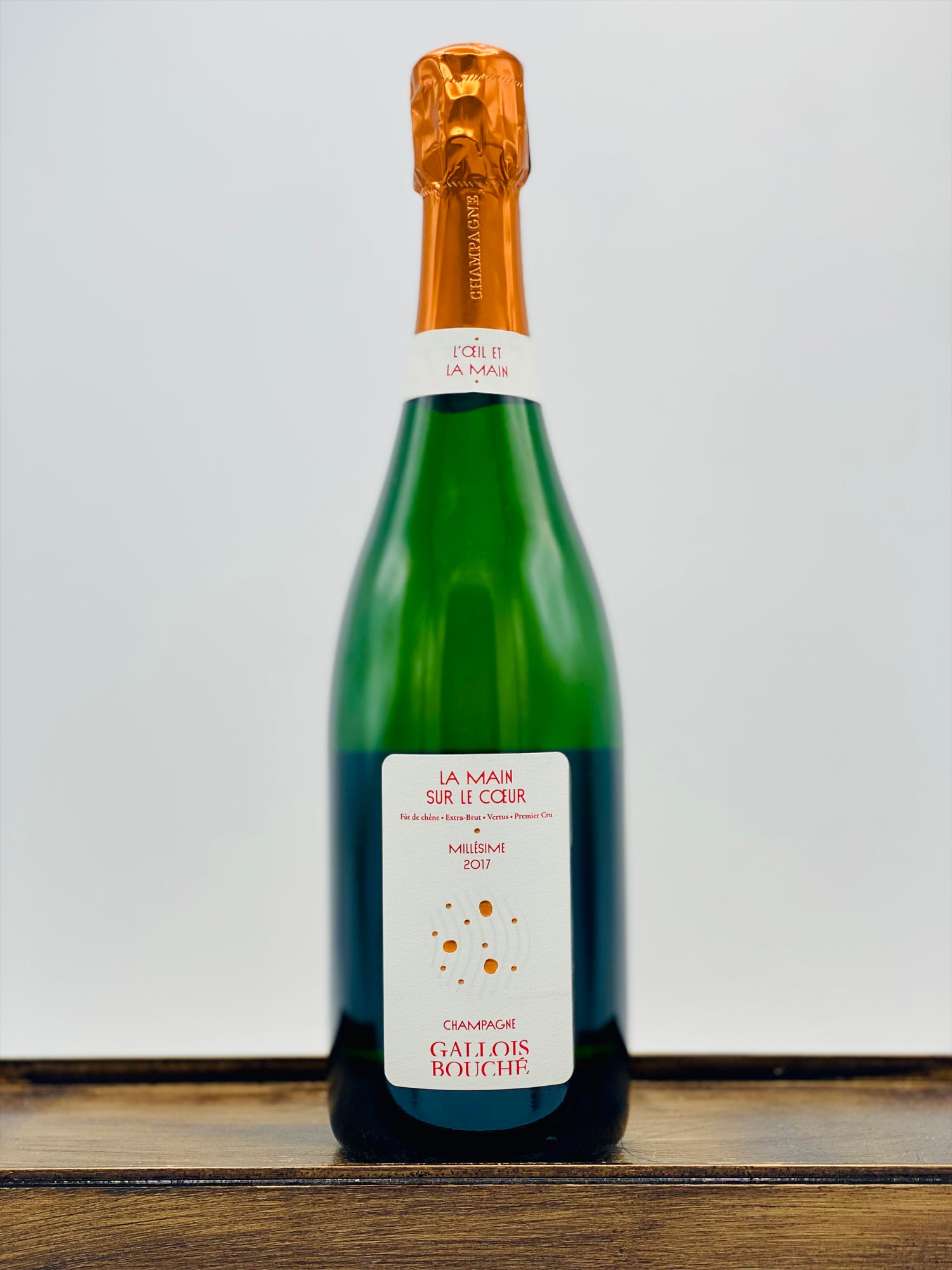 Champagne Gallois Bouché 'Le Main Sur La Cœur' Brut, 2017