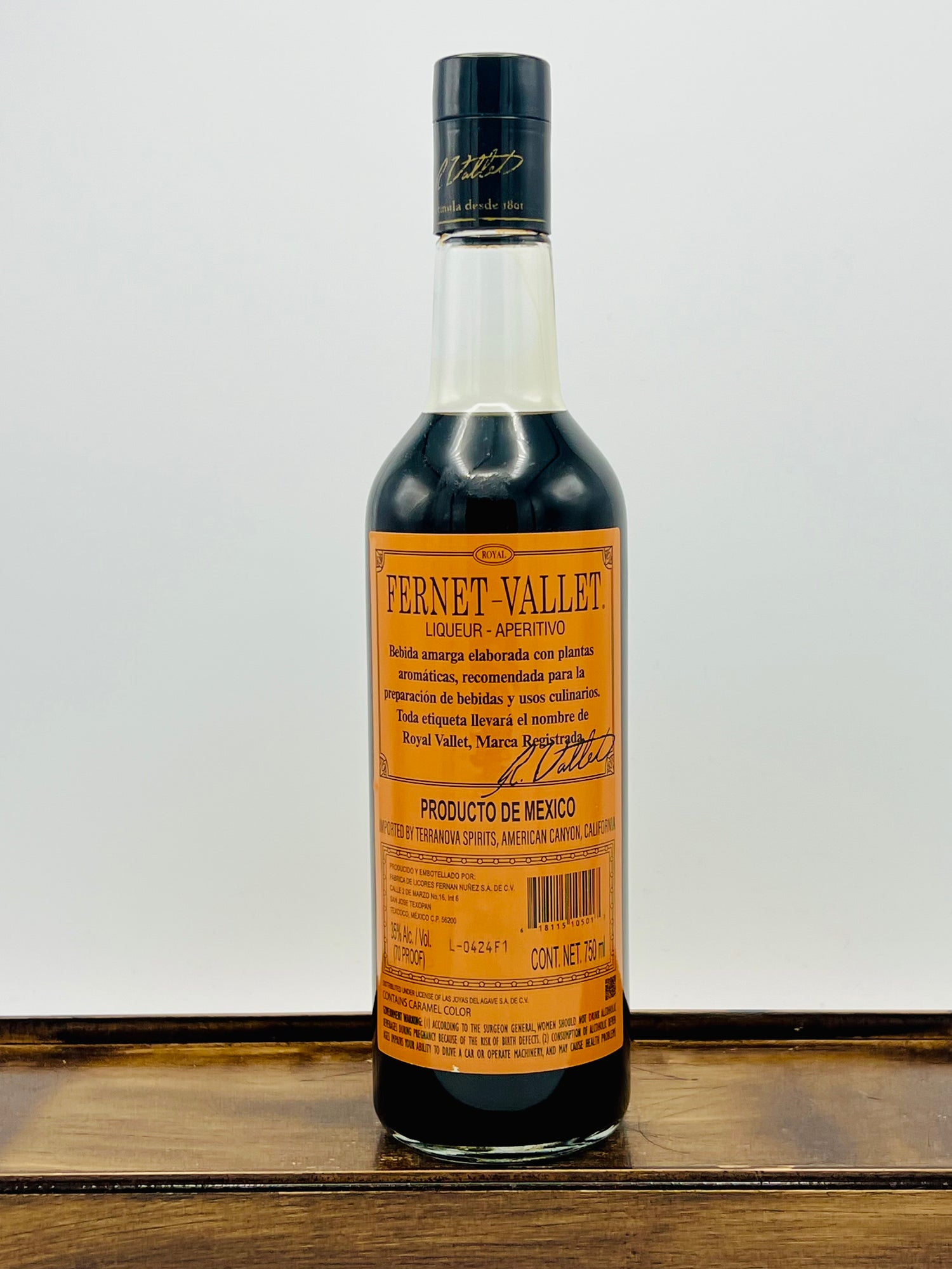 Royal Vallet Fernet-Vallet Liqueur