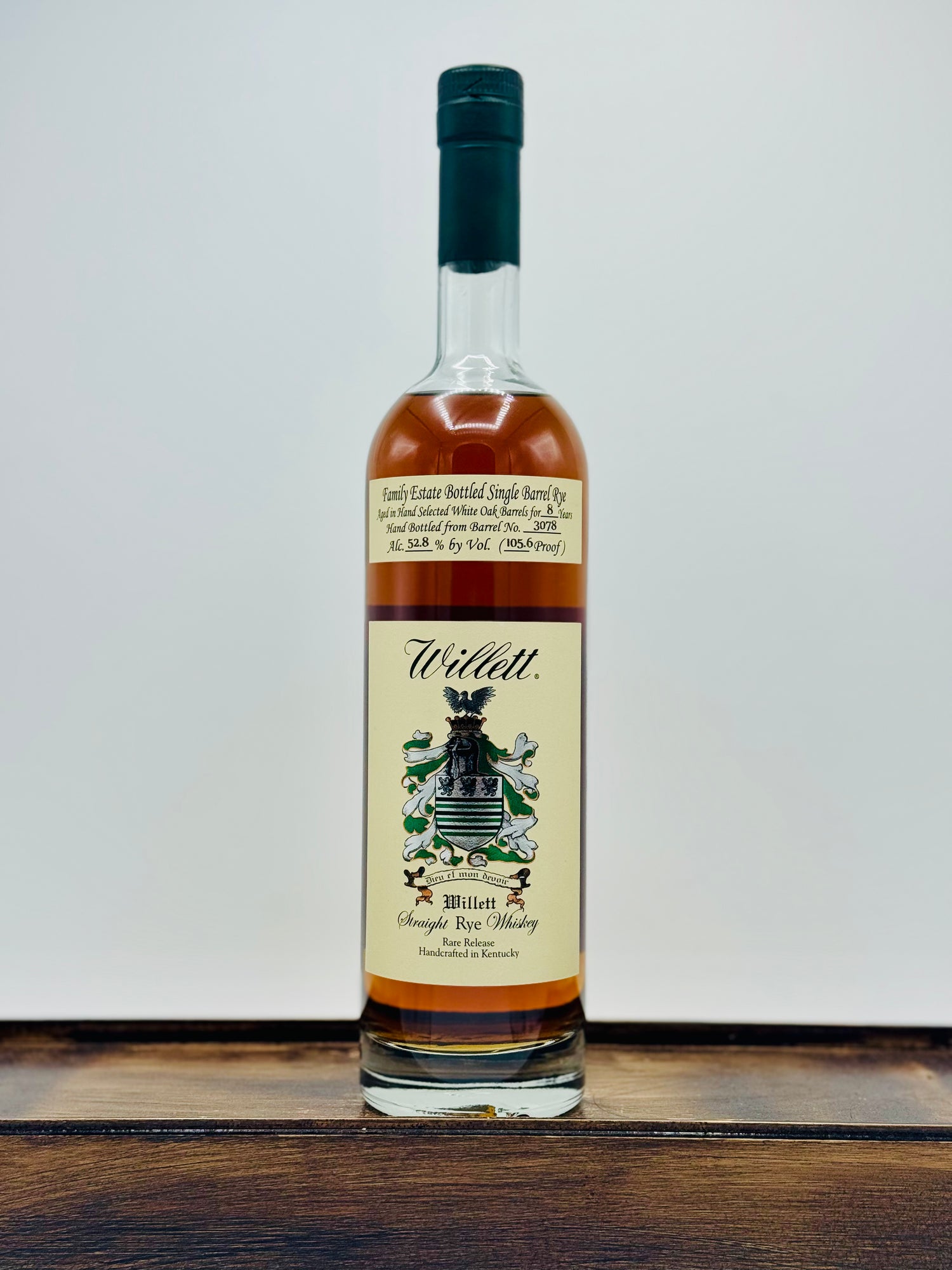 Willett Barrel Select Rye Whiskey No. 3078