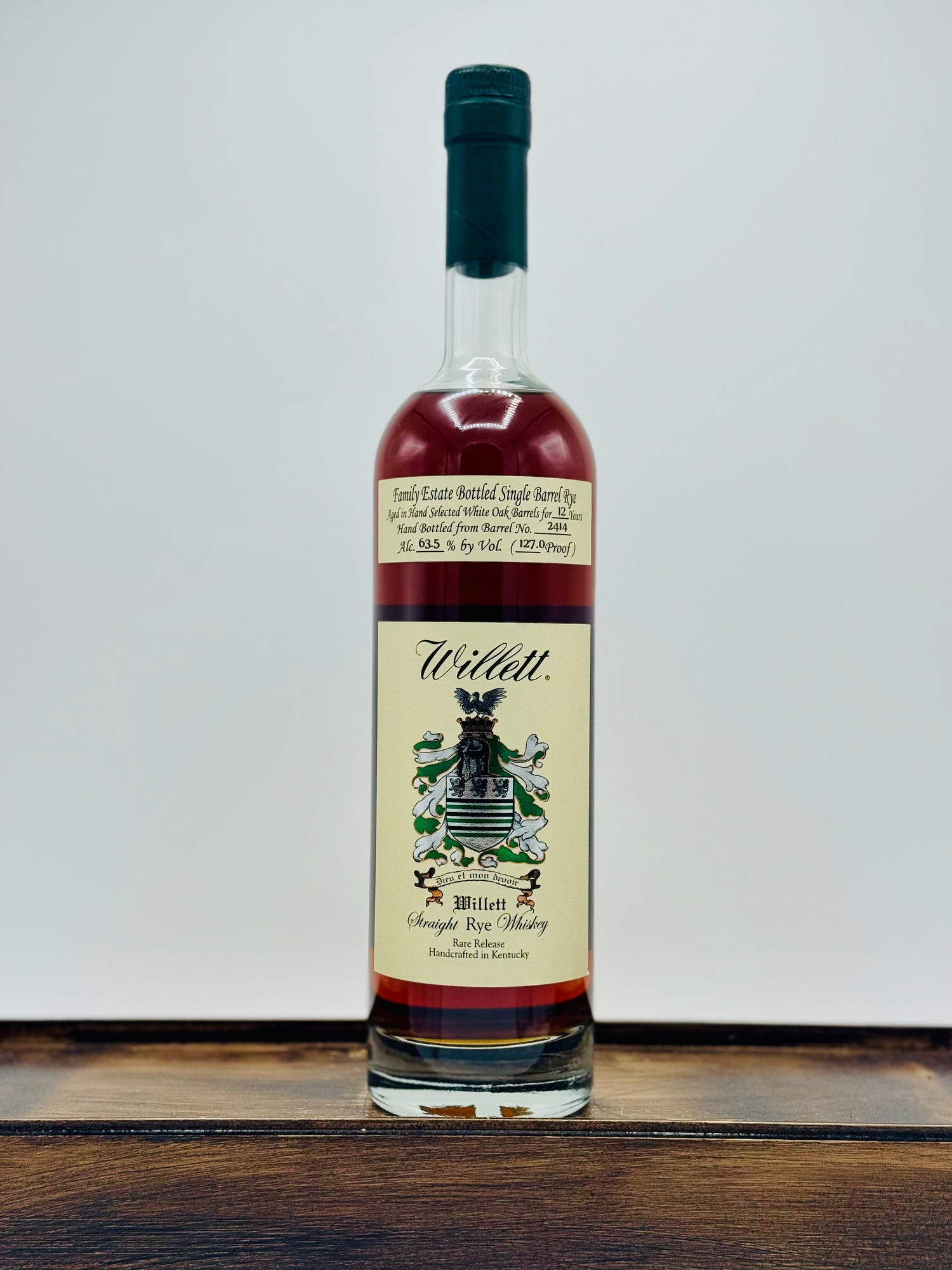Willett Barrel Select Rye Whiskey No. 2414