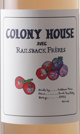 Colony House Avec Railsback Frères Rosé Santa Ynez, 2021