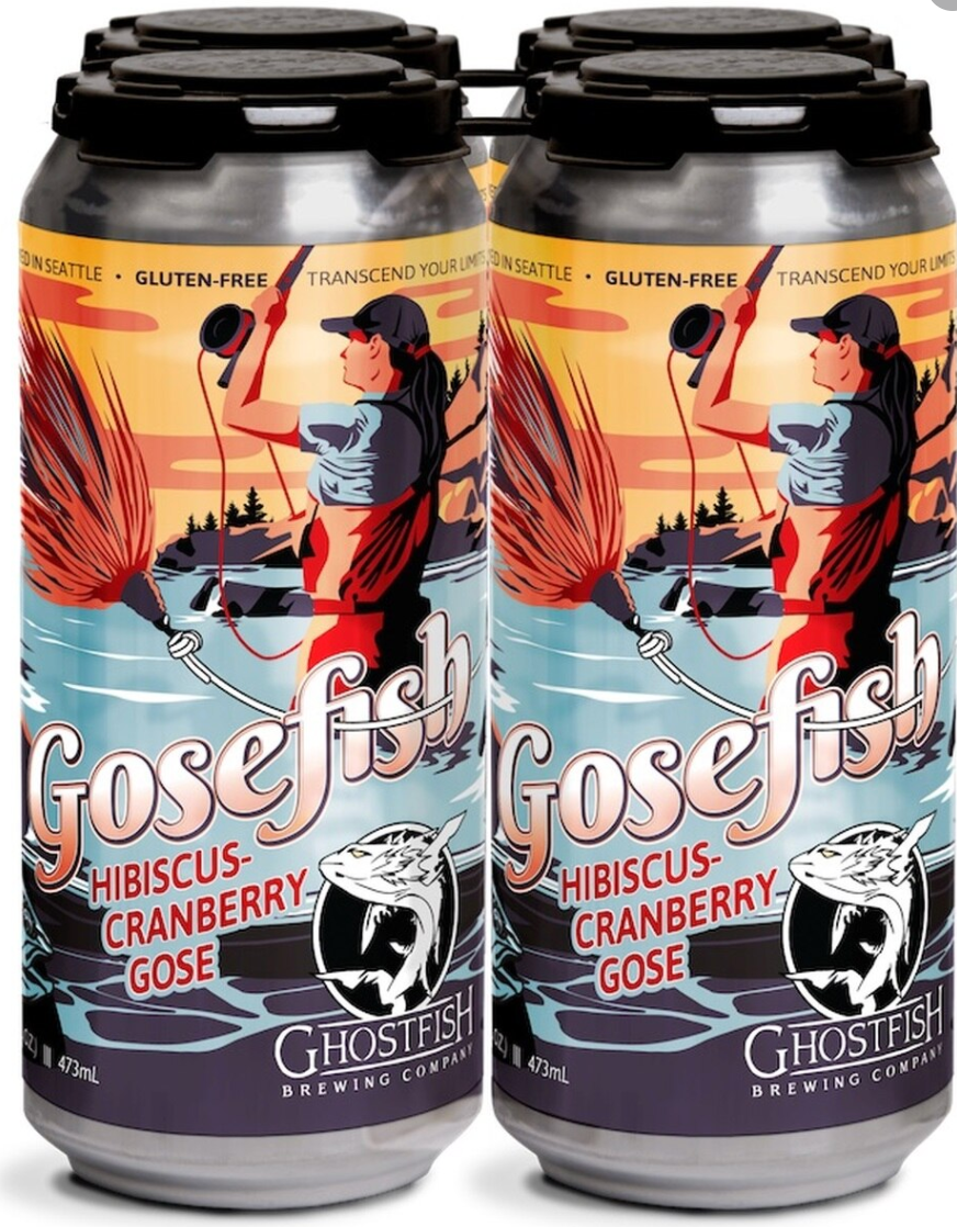 Ghostfish Brewing Company "Gosefish" Gluten-Free Hibiscus Cranberry Gose