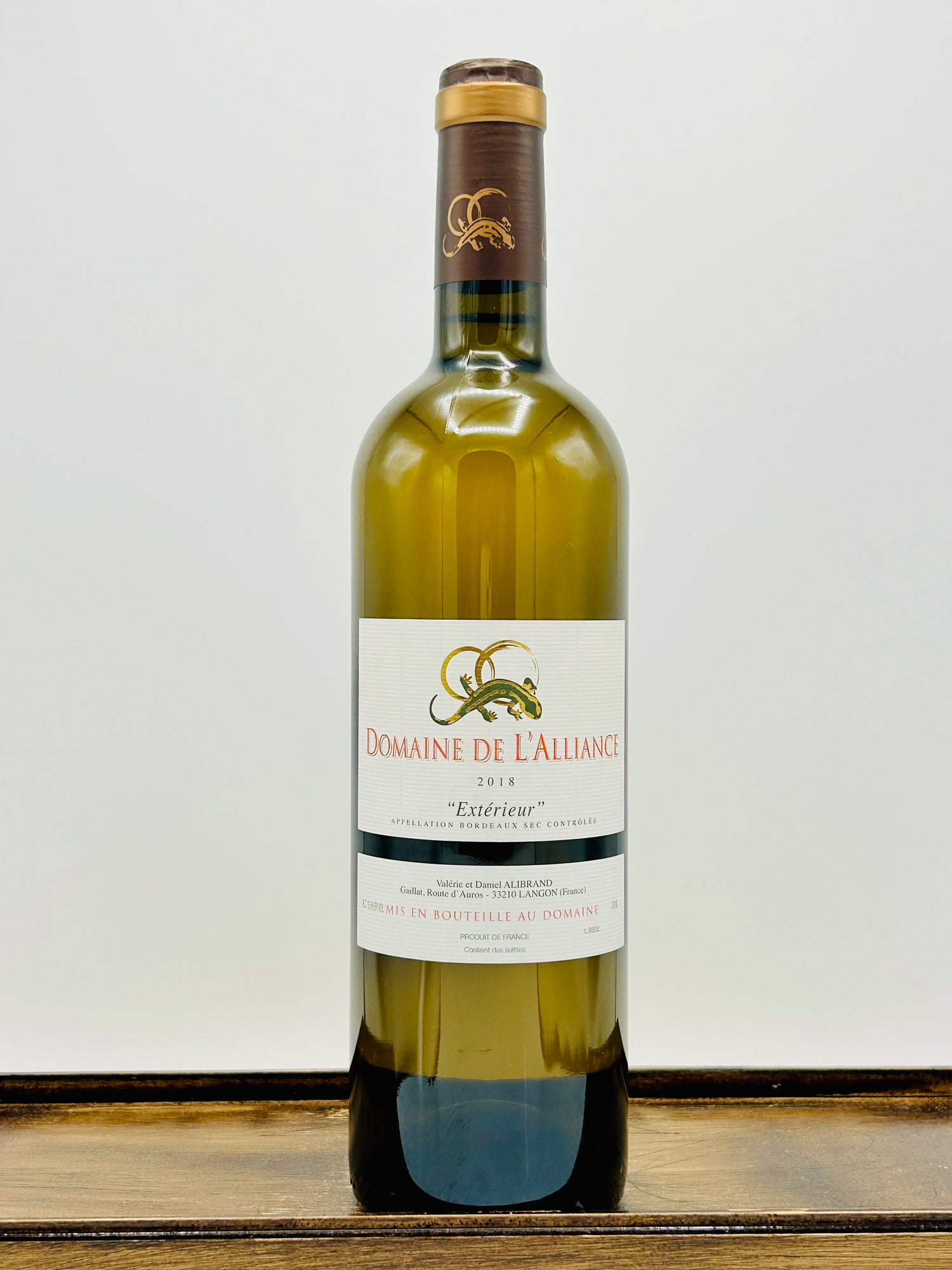 Domaine de l'Alliance 'Exterieur' Bordeaux Blanc Sec, 2018