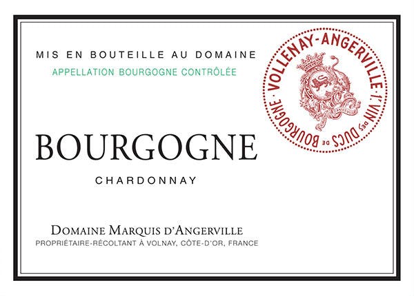 Domaine Marquis D'Angerville Bourgogne Blanc, 2021