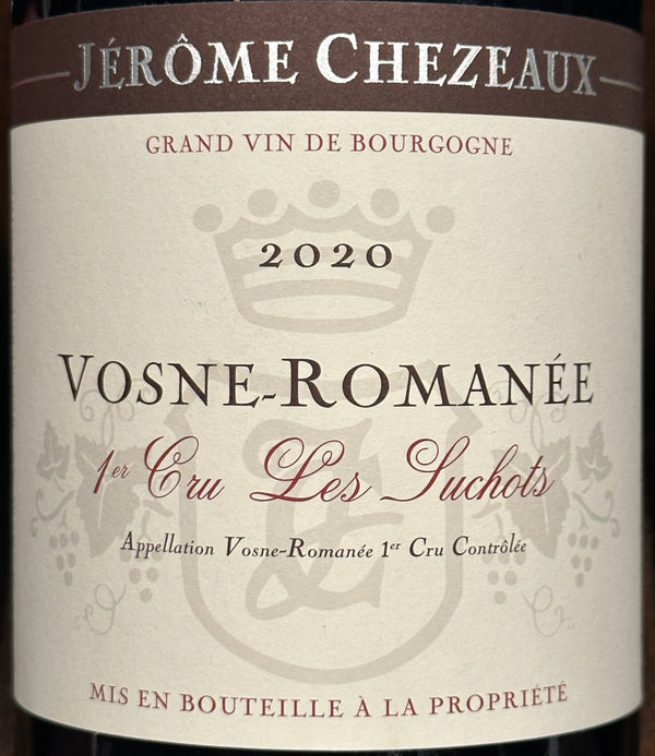 Domaine Jerome Chezeaux "Les Suchots" Vosne Romanee 1er Cru, 2020