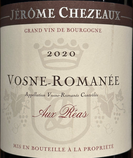 Domaine Jerome Chezeaux "Aux Reas" Vosne Romanee, 2020