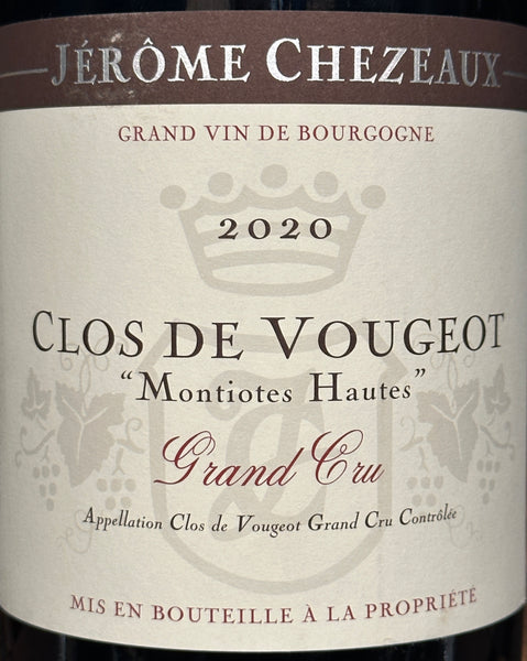 Domaine Jerome Chezeaux Clos de Vougeot Grand Cru, 2020
