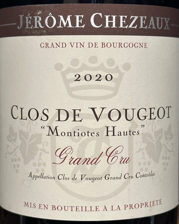 Domaine Jerome Chezeaux Clos de Vougeot Grand Cru, 2020