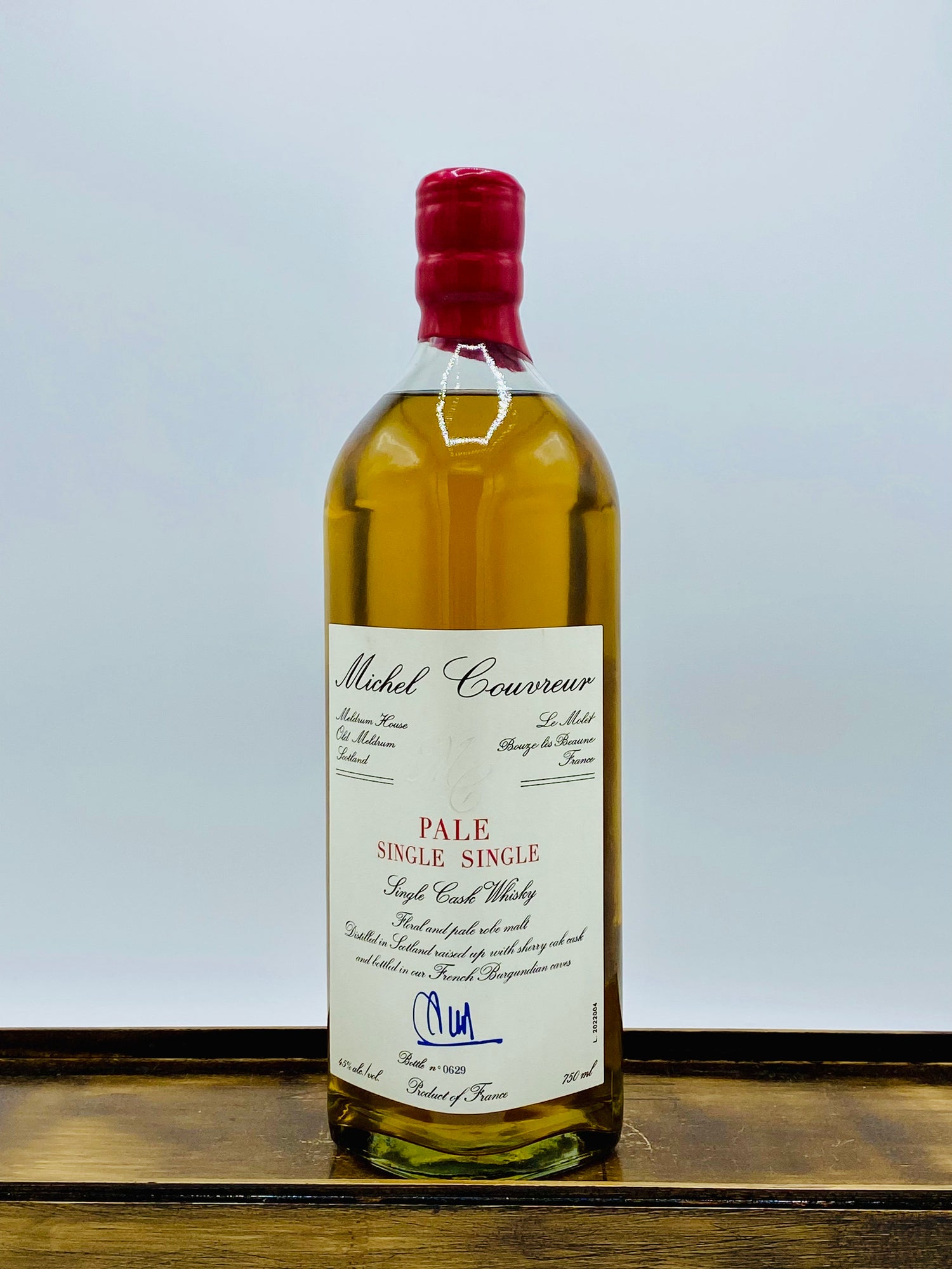 Michel Couvreur 'Pale Single-Single' Whiskey