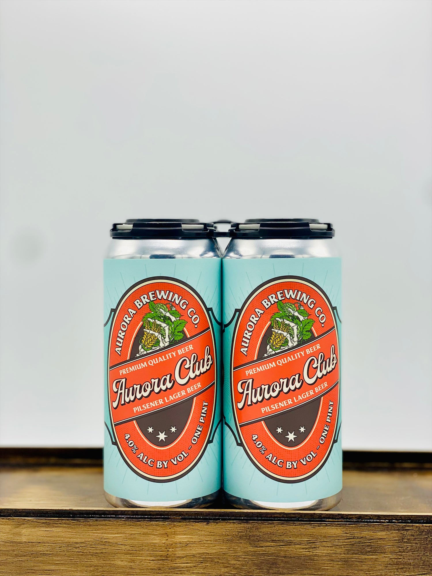 Aurora Brewing Co. 'Aurora Club' Lager 4pk