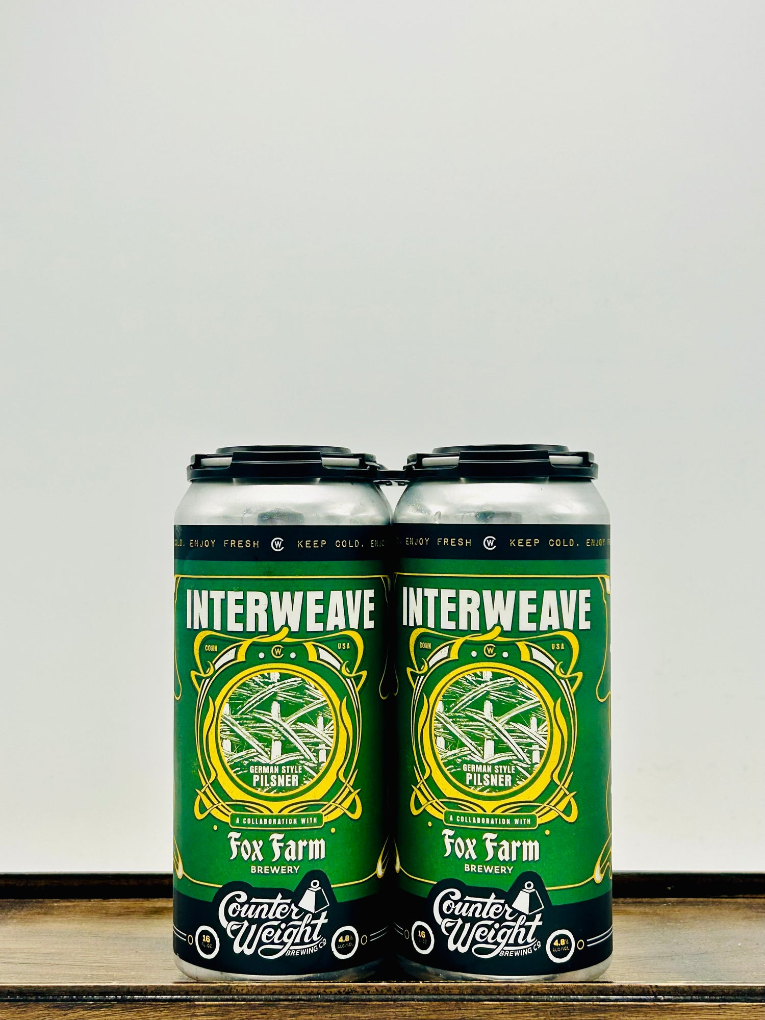 Counter Weight Brewing 'Interweave' Fox Farm Collaboration Pilsner