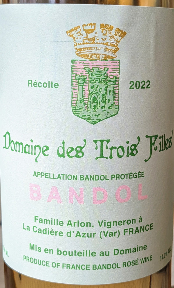 Domaine des Trois Filles Bandol Rosé, 2022