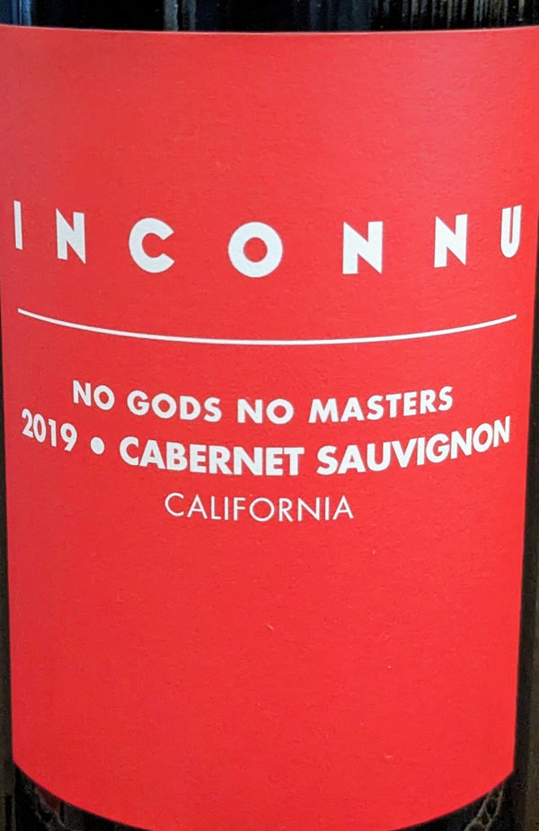 Inconnu Wines "No Gods No Masters" Cabernet Sauvignon California, N/V