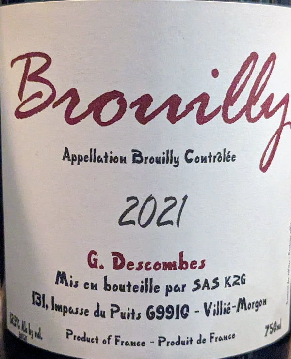 George Descombes Brouilly, 2021
