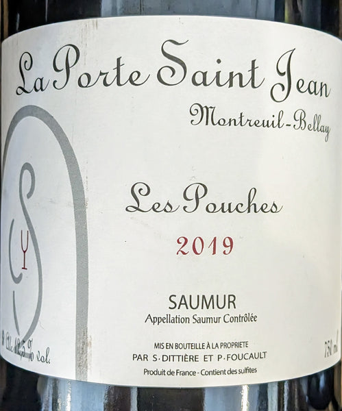 La Porte Saint Jean "Les Pouches" Saumur Rouge, 2019