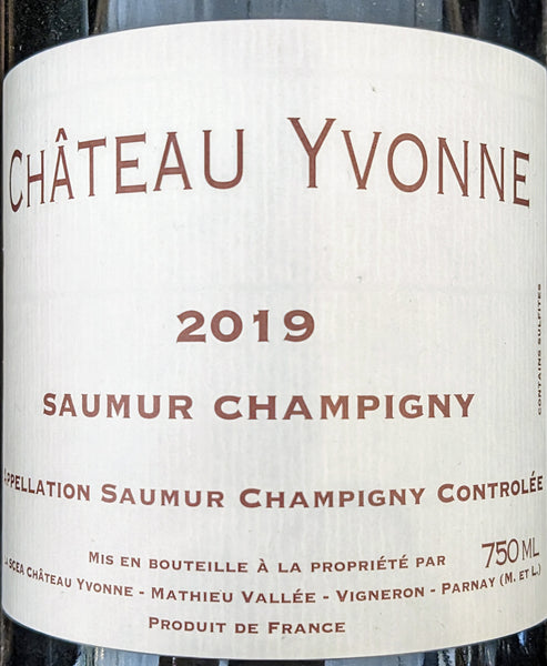 Chateau Yvonne Saumur Champigny Rouge, 2019