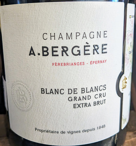 A. Bergere Extra Brut Champagne Blanc de Blancs Grand Cru, N/V