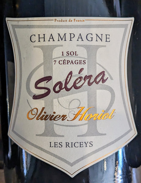 Olivier Horiot "Solera" Brut Champagne, N/V
