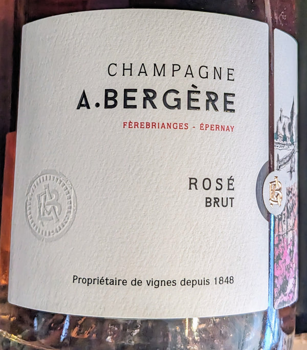 A. Bergere Brut Rose Champagne, N/V